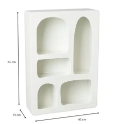 5 vakkenkast Zaha organic - MDF - 65x45x15 cm