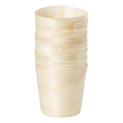 Amuse bekertjes - hout - 20 stuks