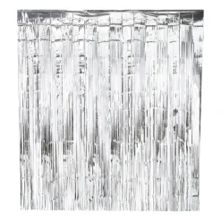 Backdrop - zilverkleurig - 180x200 cm