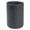 Badkamer beker Nature - antraciet - ø8x11.5 cm