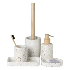 Badkamer plateau Terrazzo - wit - 2.5x19x11 cm