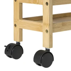 Badkamer trolley - bamboe - 74.5x36x15 cm