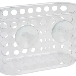 Badkamermandje met zuignappen - 12x19x9.5 cm