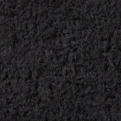 Badmat fluffy - zwart - 45x70 cm