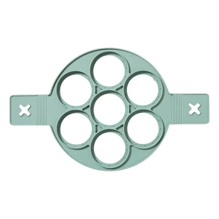 Bakring voor 7 pannenkoeken - rond - groen