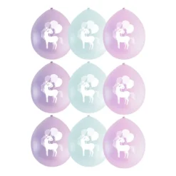 Ballon unicorn - 9 stuks
