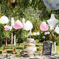 Ballonnen hartvorm - wit - 6 stuks