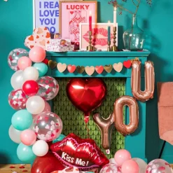 Ballonnen metallic - wit - 9 stuks