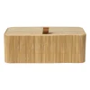 Bamboe kistje met deksel Jesse - 8x23x13 cm - naturel
