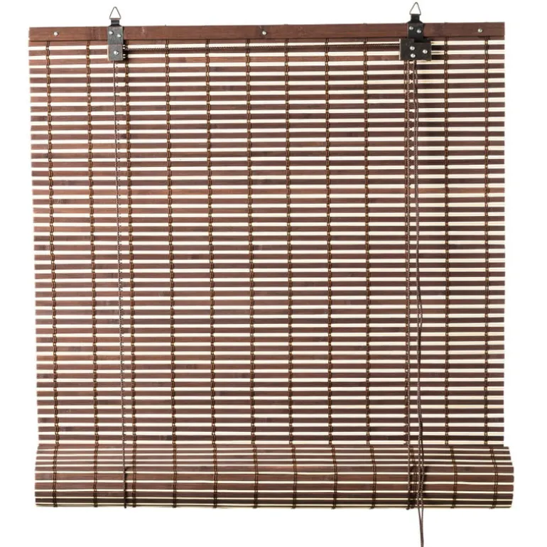 Bamboe rolgordijn - bruin - 90x180 cm
