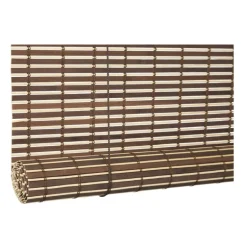 Bamboe rolgordijn - bruin - 90x180 cm
