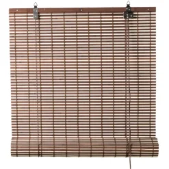 Bamboe rolgordijn - bruin - 150x180 cm