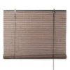 Bamboe rolgordijn - donkerbruin - 120x180 cm