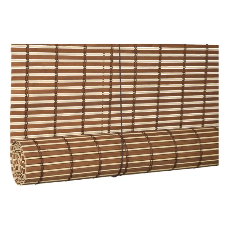 Bamboe rolgordijn - lichtbruin - 60x130 cm