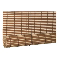 Bamboe rolgordijn - lichtbruin - 120x180 cm
