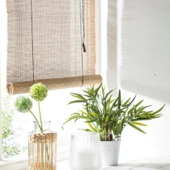 Bamboe rolgordijn - naturel - 150x180 cm