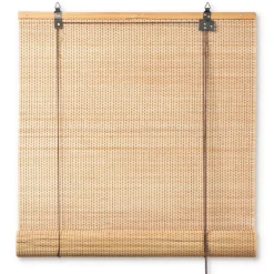 Bamboe rolgordijn - naturel - 120x180 cm