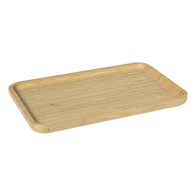 Bamboe tray klein - bruin - 1.8x28x18 cm