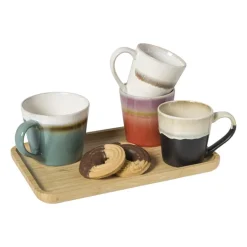 Bamboe tray klein - bruin - 1.8x28x18 cm