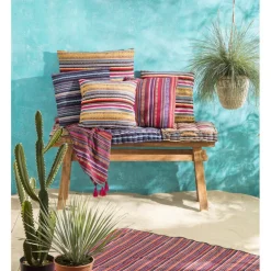 Bankje recycle Ubud - hout - 116 cm