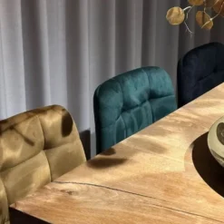 Barkruk velvet - oker - 100x50x41.5 cm