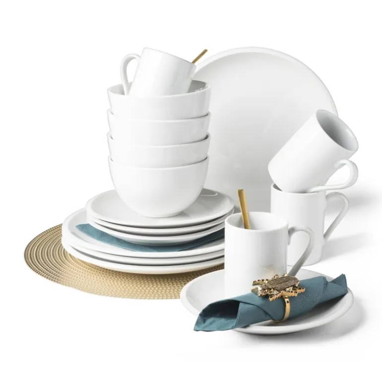 Basic ontbijtbord rond - wit - Ø19 cm