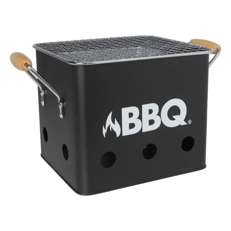 Bbq kubus - mini barbecue - 27.5x17x15.5 cm