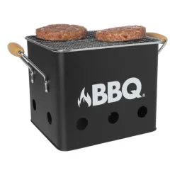 Bbq kubus - mini barbecue - 27.5x17x15.5 cm