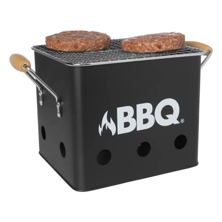 Bbq kubus - mini barbecue - 27.5x17x15.5 cm
