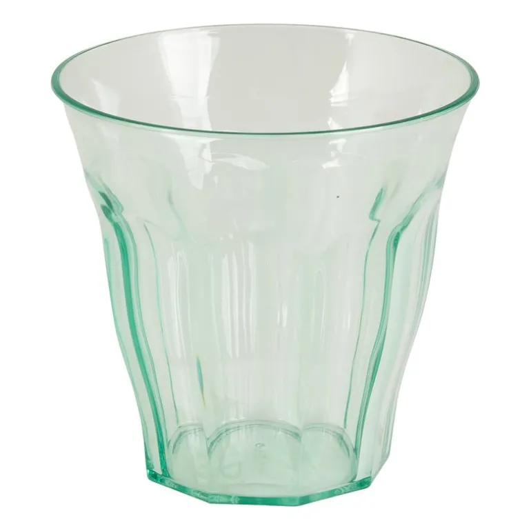Beker met facetten - groen - 250 ml