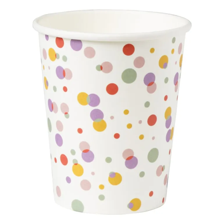 Bekers stipjes - papier - set van 8