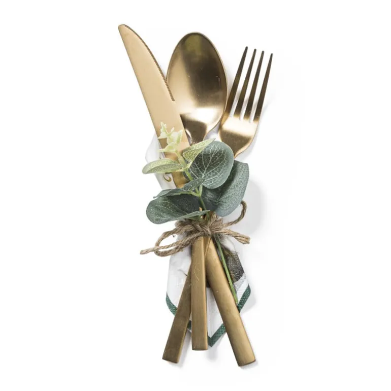 Bestekset - goudkleurig - 16-delig