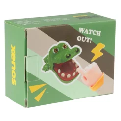 Bijtende krokodil mini spelletje - 6x4x8 cm