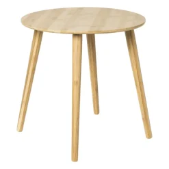 Bijzettafel bamboe Manou - naturel - ø45x45 cm