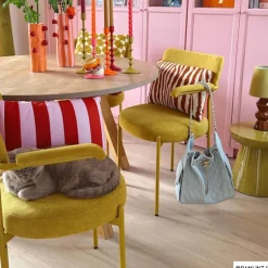 Bijzettafel Calvin - olijfgroen - ø35x35 cm