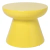 Bijzettafel conisch - geel - ø50x40