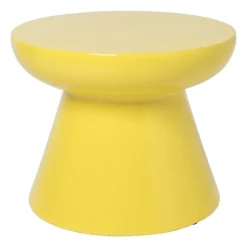 Bijzettafel conisch - geel - ø50x40