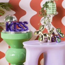 Bijzettafel diabolo - groen - ø33x50 cm