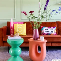 Bijzettafel diabolo - groen - ø33x50 cm