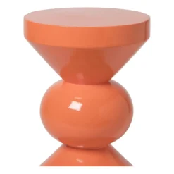 Bijzettafel diabolo - peach - ø33x50 cm