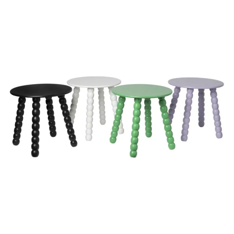 Bijzettafel Julia - wit - ø40x40 cm