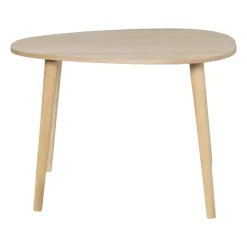 Bijzettafel lund ovaal - naturel - 58x40x40 cm