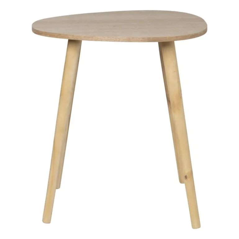 Bijzettafel lund ovaal klein - naturel - 50x38x45 cm