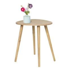 Bijzettafel lund ovaal klein - naturel - 50x38x45 cm