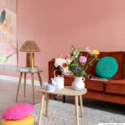 Bijzettafel lund ovaal klein - naturel - 50x38x45 cm