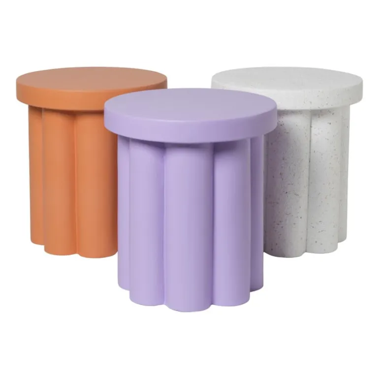 Bijzettafel Malmo - lila - ø40x45 cm