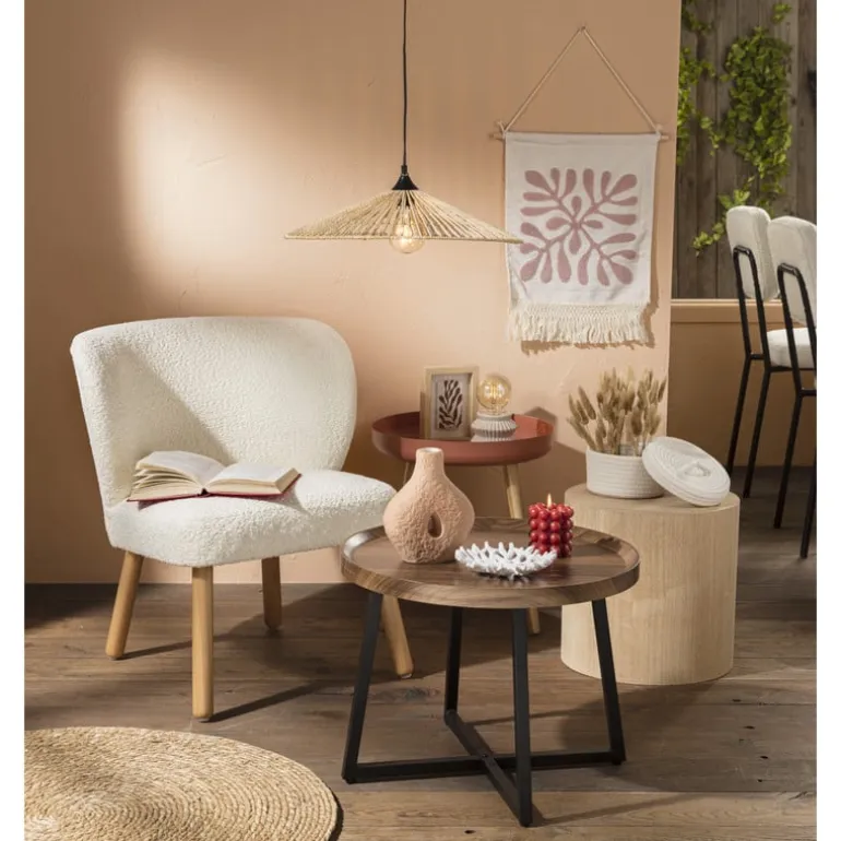 Bijzettafel Max - MDF/metaal - ø50x39 cm