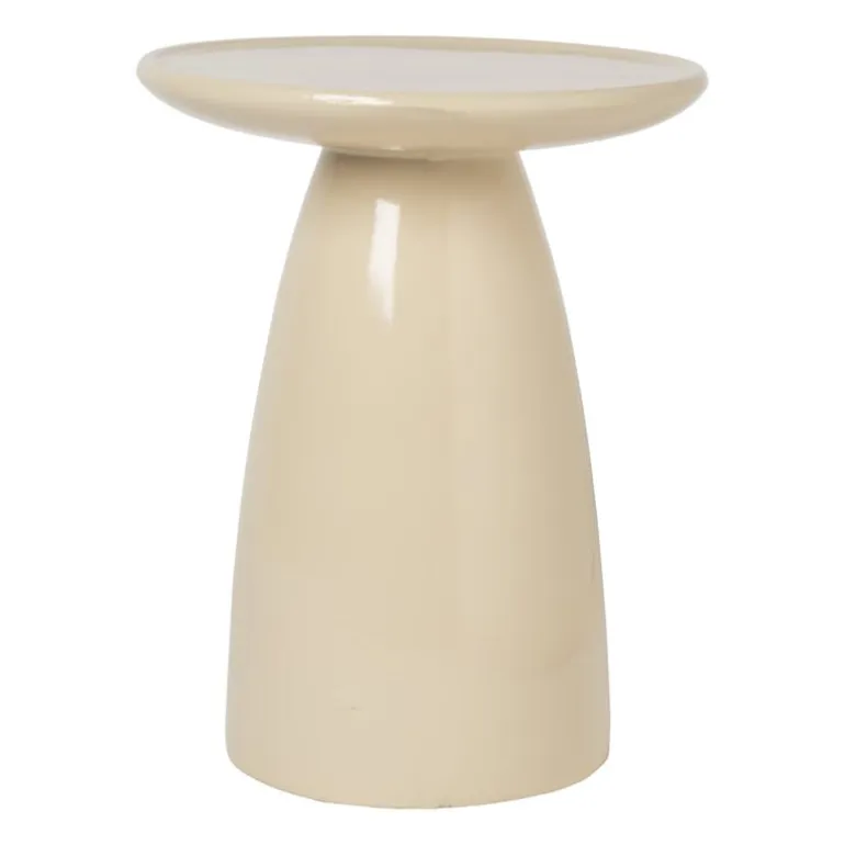 Bijzettafel Paris - beige - ø36x46 cm