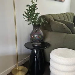 Bijzettafel Paris - zwart - ø36x46 cm