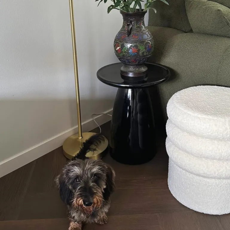 Bijzettafel Paris - zwart - ø36x46 cm